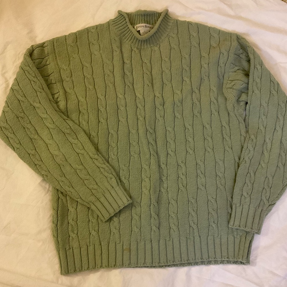Men’s VTG Banana Republic Cable Knit Sweater